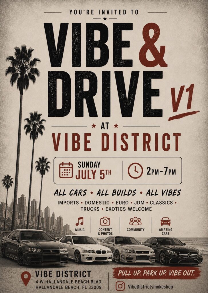 car show in hallendale beach florida on july 5