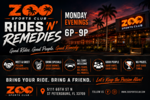 car show in st petersburg florida on mondays