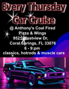 Car show in coral springs florida on thursday