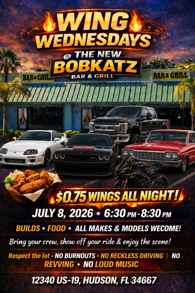 car show in hudson florida on wednesday