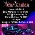 car show in coral springs florida on june 18