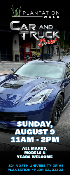 car show in plantation florida on august 9