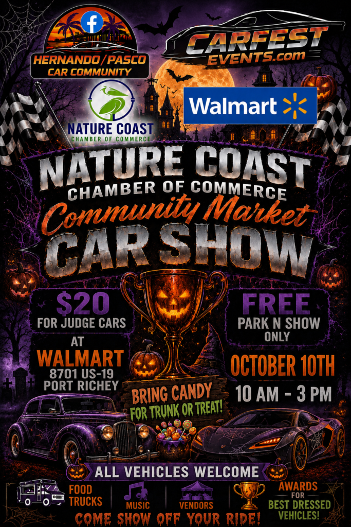 car show in port richey florida on october 10