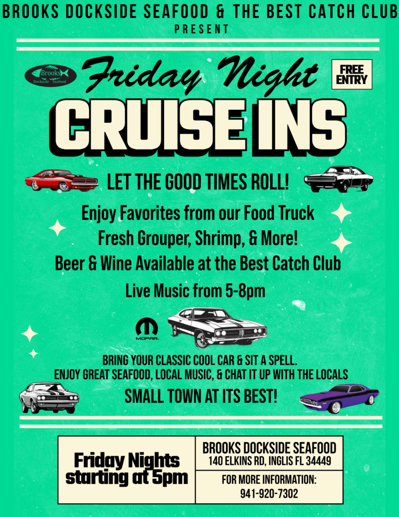 car show in Inglis florida on fridays