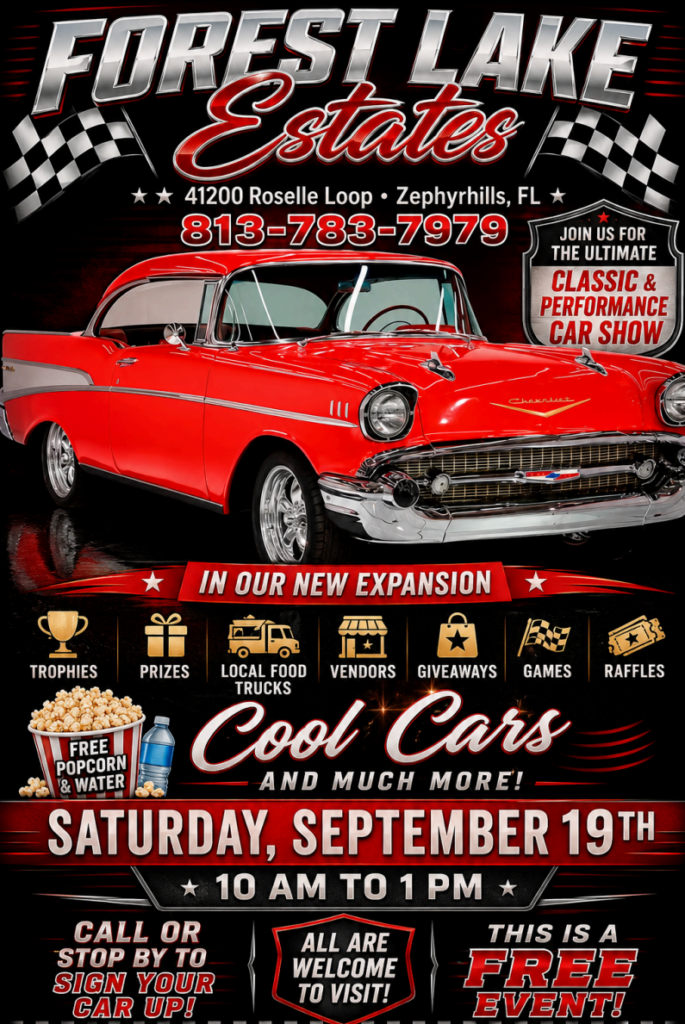 car show in Zephyrhills florida on september 19
