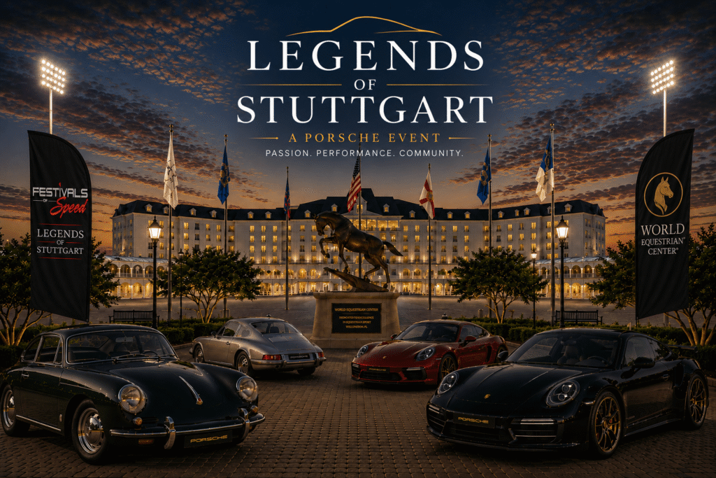 porsche car show in ocala florida on november 7
