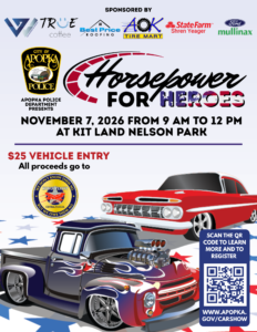 car show in apopks florida on november 7