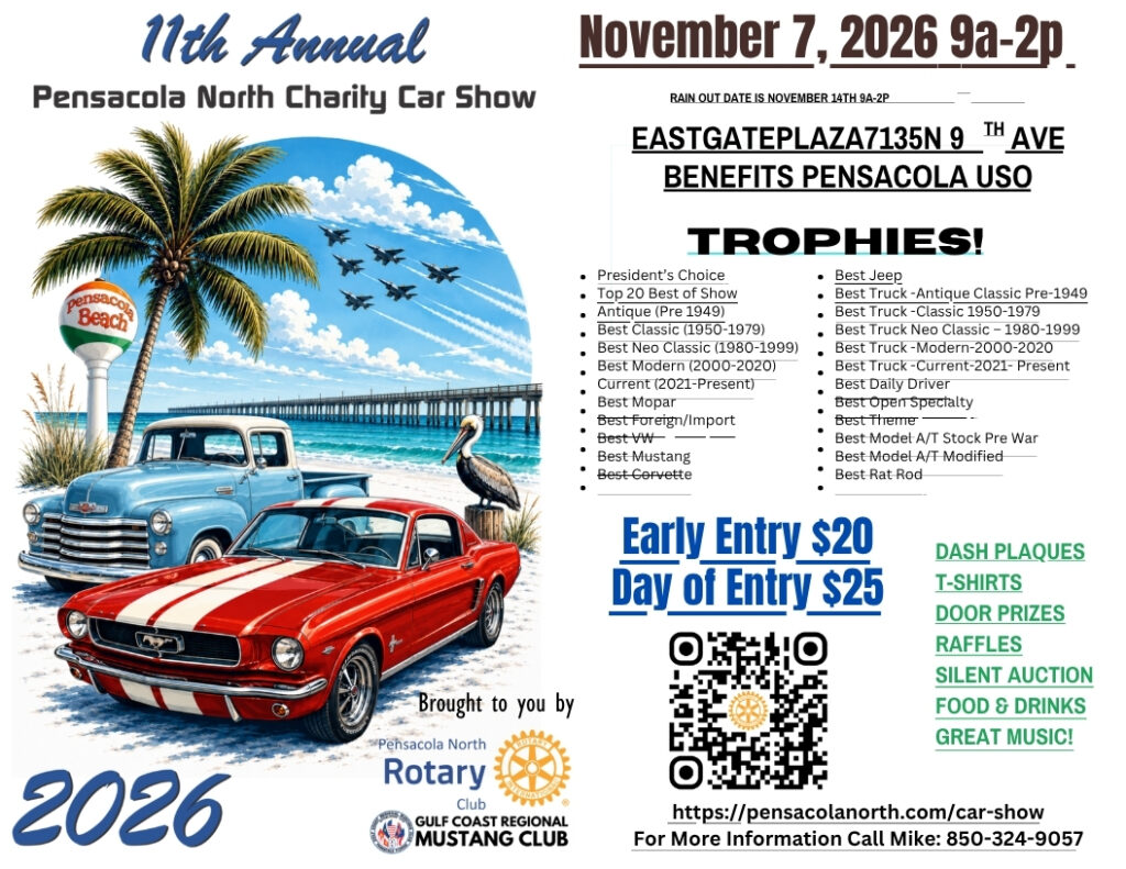 car show in pensacola florida on november 7