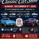 car show in spring hill florida on december 6