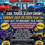 car show in holiday florida on july 26