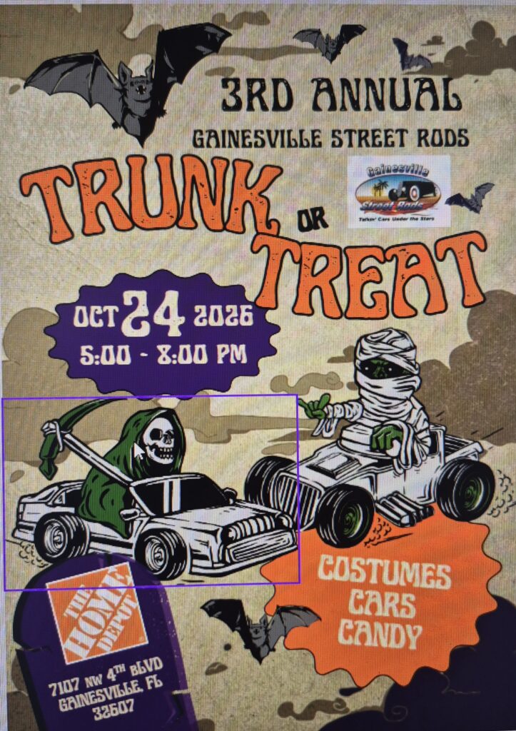 car show in gainesville florida on october 24