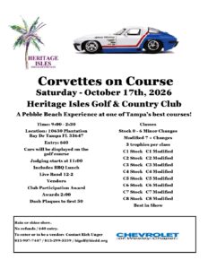 corvette car show in tampa florida on october 17