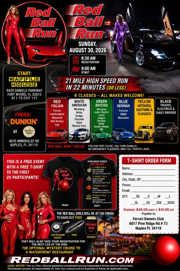 car show rally in fort myers florida on august 30