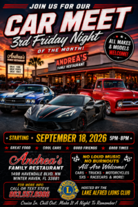 car show in winter haven florida on fridays