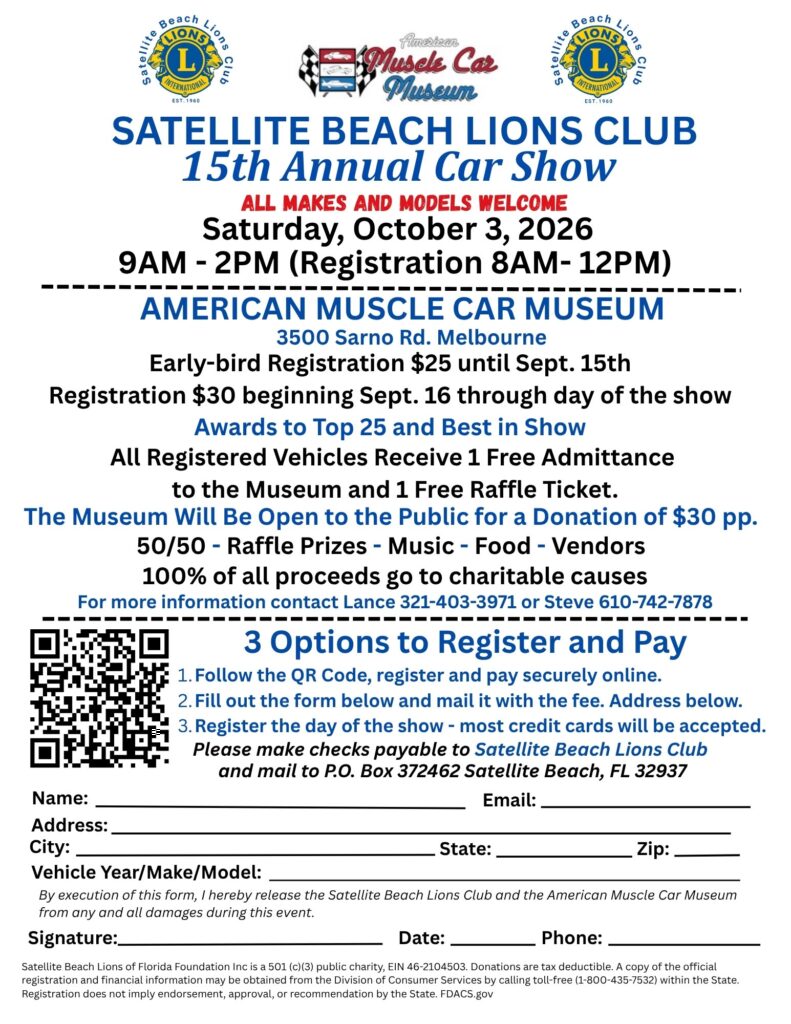 car show in melbourne florida on october 3