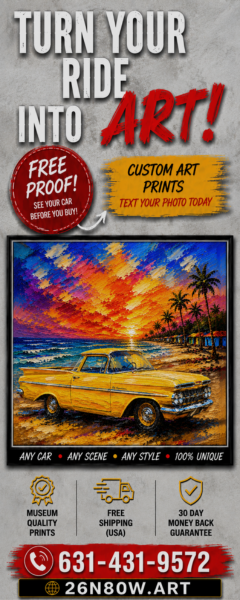 classic car photos into art prints