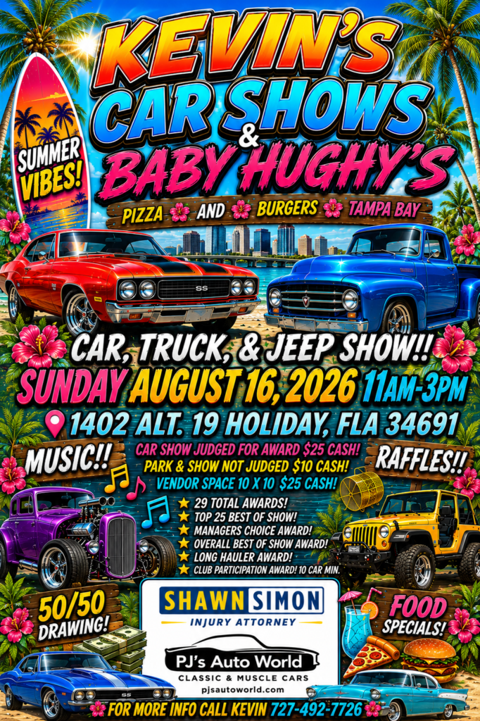 car show in holiday florida on august 16