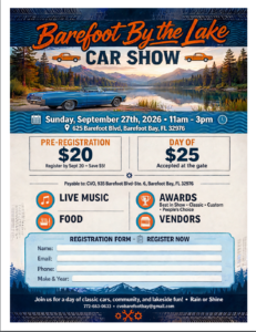car show in barefoot bay florida on september 27