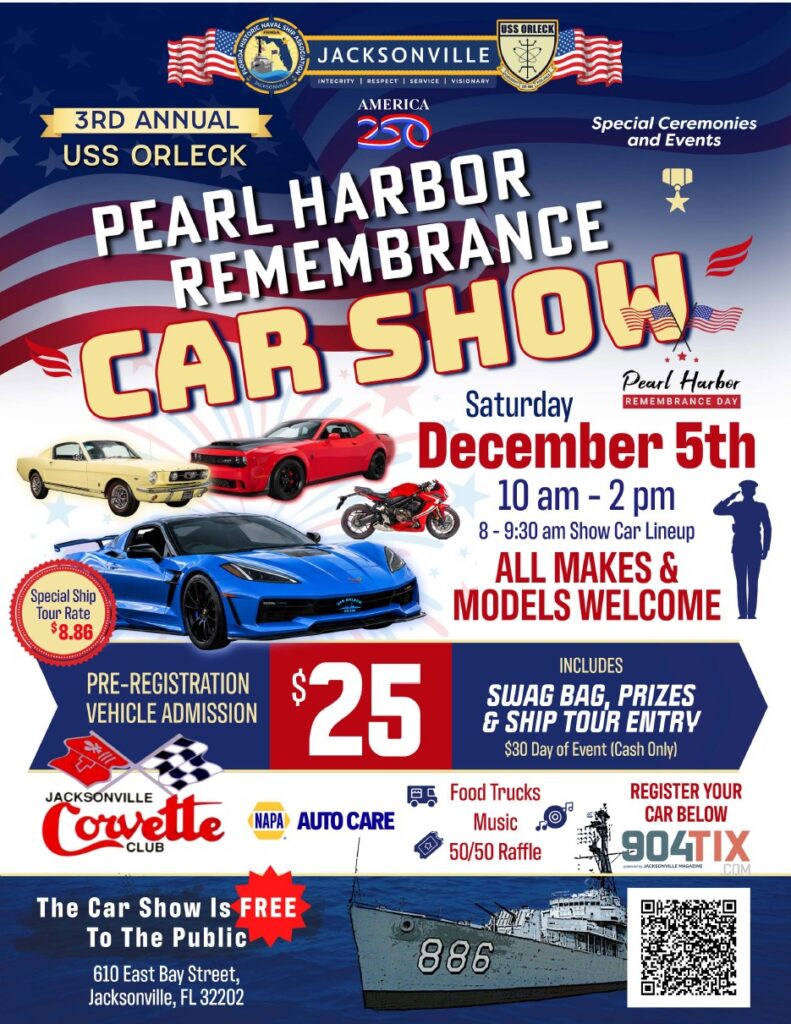 car show in jacksonville florida on december 5