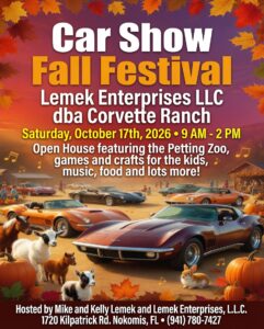 car show in Nokomis florida on october 17