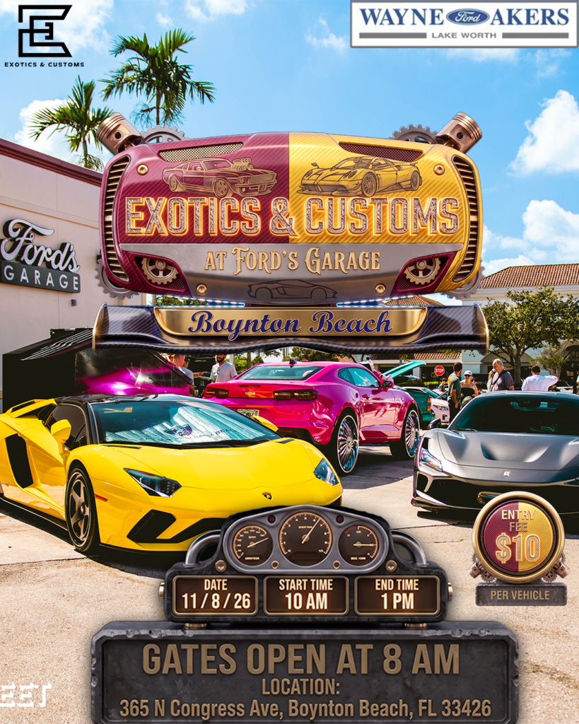 car show in boynton beach florida on november 8