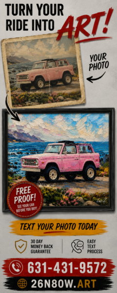 classic car photo into art prints