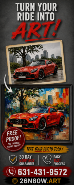 classic car photo into art prints