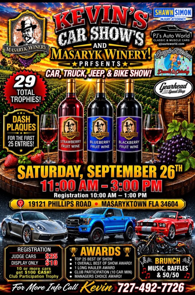 car how in Masaryktown florida on september 26