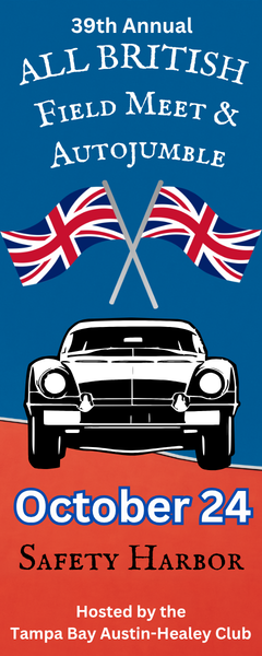 british car show in safety harbor florida on october 24