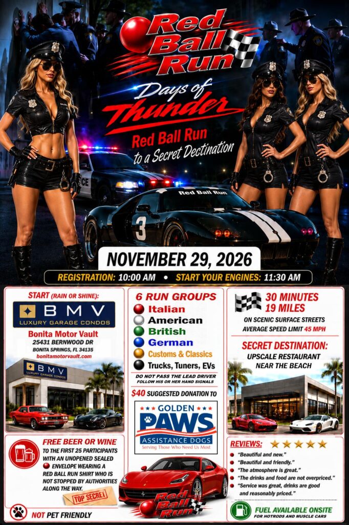 car show in bonita springs florida on november 29