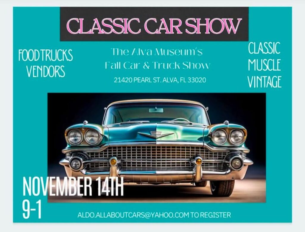 car show in alva florida on november 14