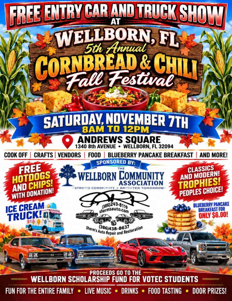 Car show in wellborn florida on November 7
