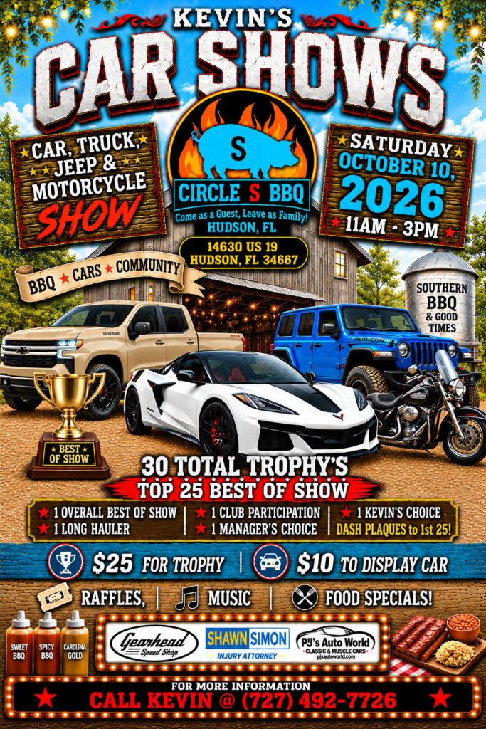 car show in hudson florida on october 10