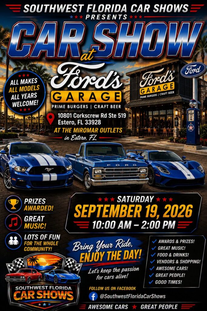 car show in estero florida on september 19