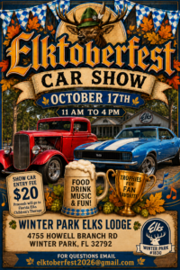 car show in winter park florida on octoboer 17