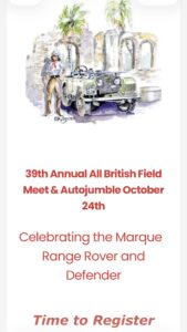 british car show in safety harbor florida on october 24