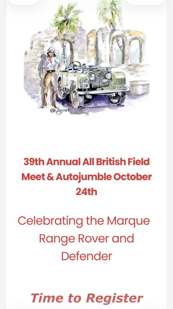 british car show in safety harbor florida on october 24