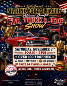 car show in clearwater florida on november 7