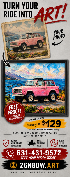 classic car photo into art prints