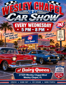 car show in wesley chapel florida on wednesdays