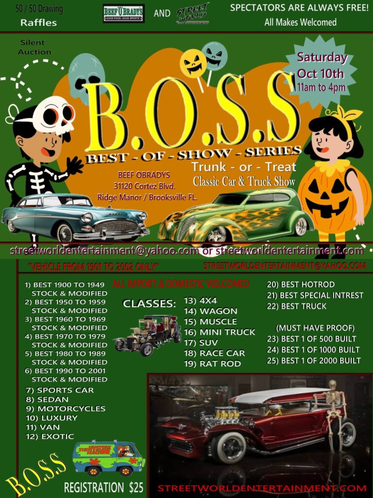 car show in brooksville florida on october 10