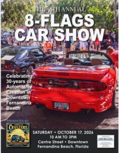 car show in fernandina beach florida on october 17