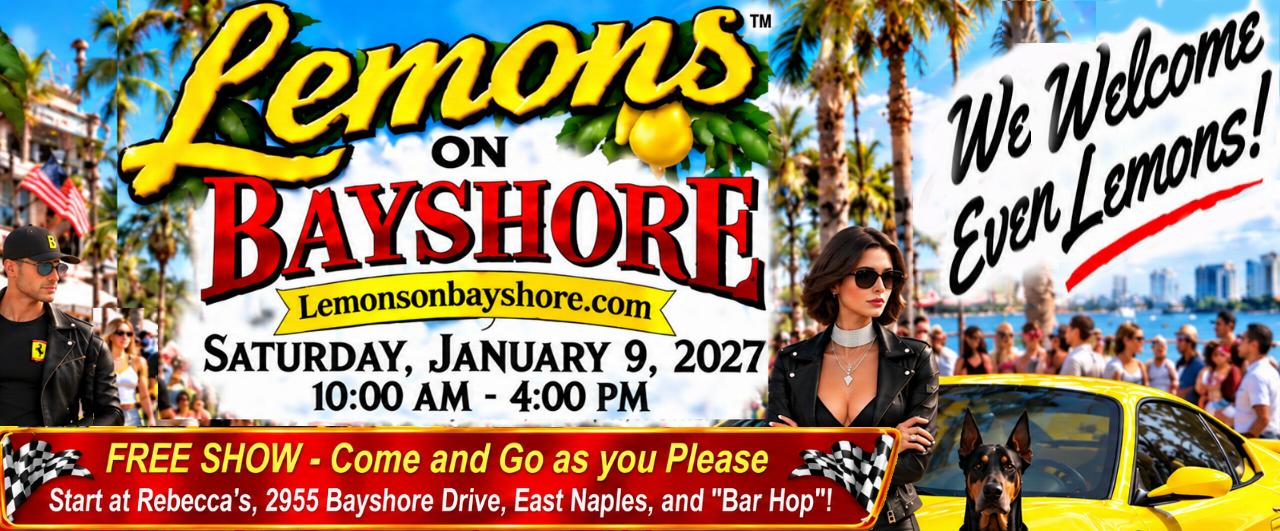 car show in naples florida on january 9