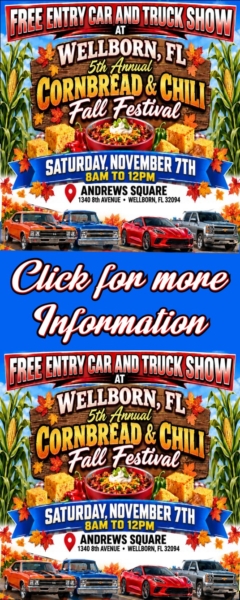 car show in wellborn florida on november 7