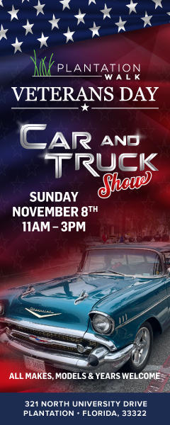 car show in plantation florida on november 8