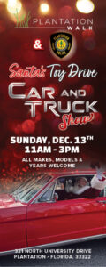car show in plantation florida on december 13
