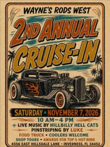 car show in inverness florida on november 7