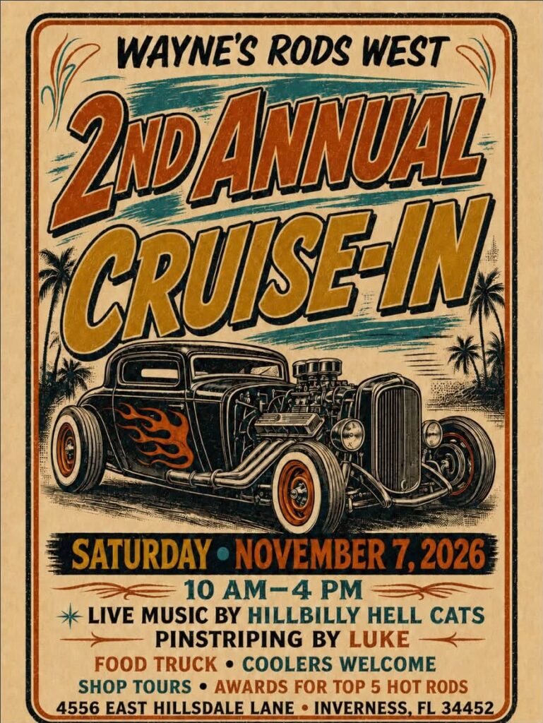 car show in inverness florida on november 7