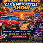 car show in titusville florida on january 16