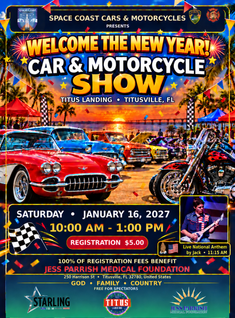 car show in titusville florida on january 16